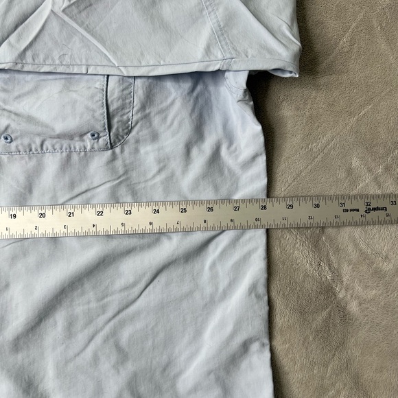 Columbia Shirt Mens 2XLarge Blue Vented Fishing Button Up Long Sleeve - Picture 8 of 13